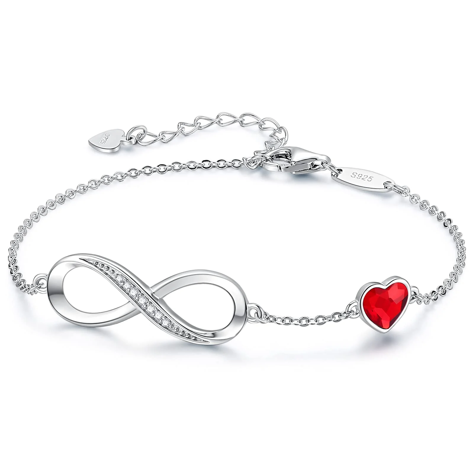 Choosing the Right Infinity Heart Birthstone Charm Bracelet