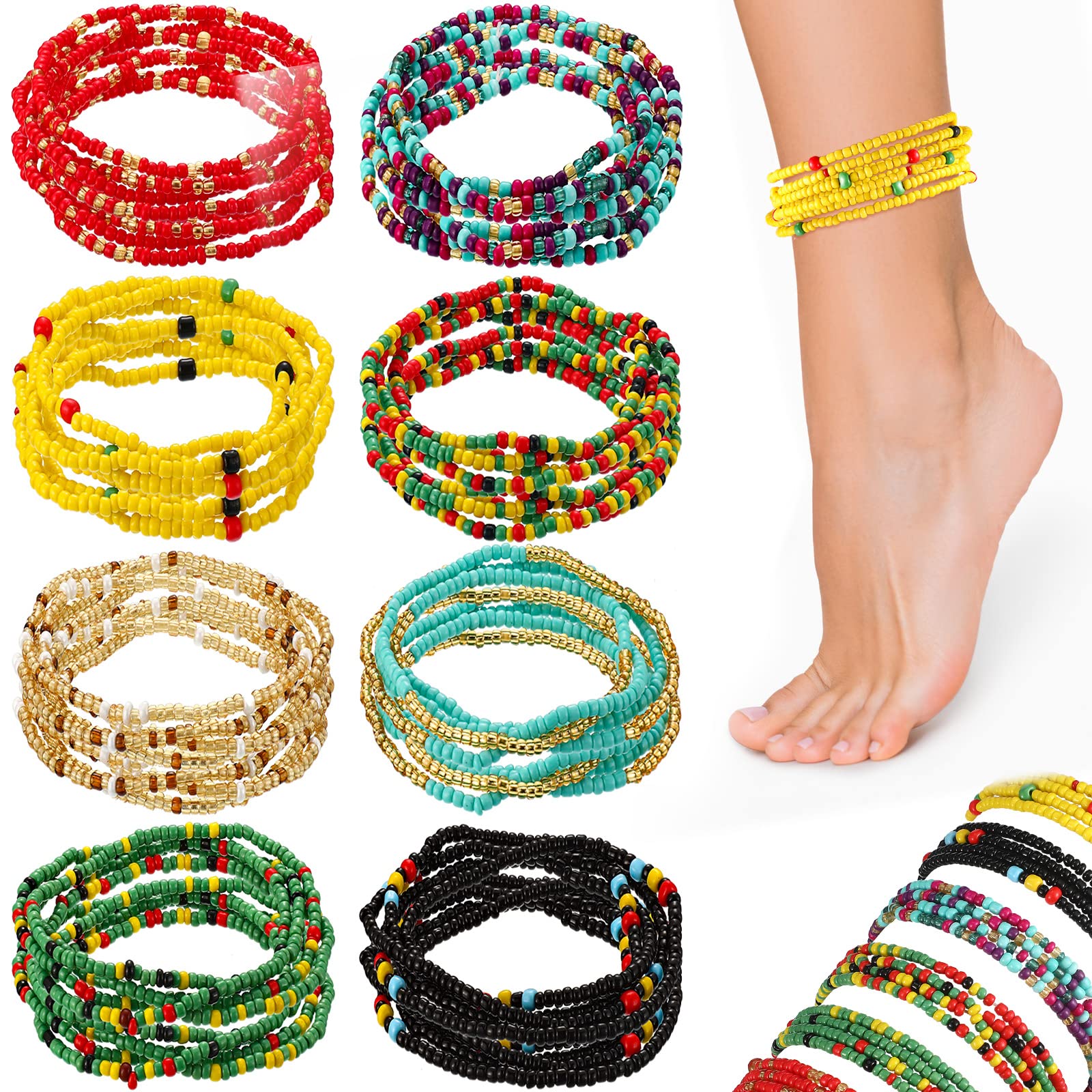 Choosing the Right Bohemian Anklet: A Guide to Junkin’s Multi-Colored Beaded Anklets